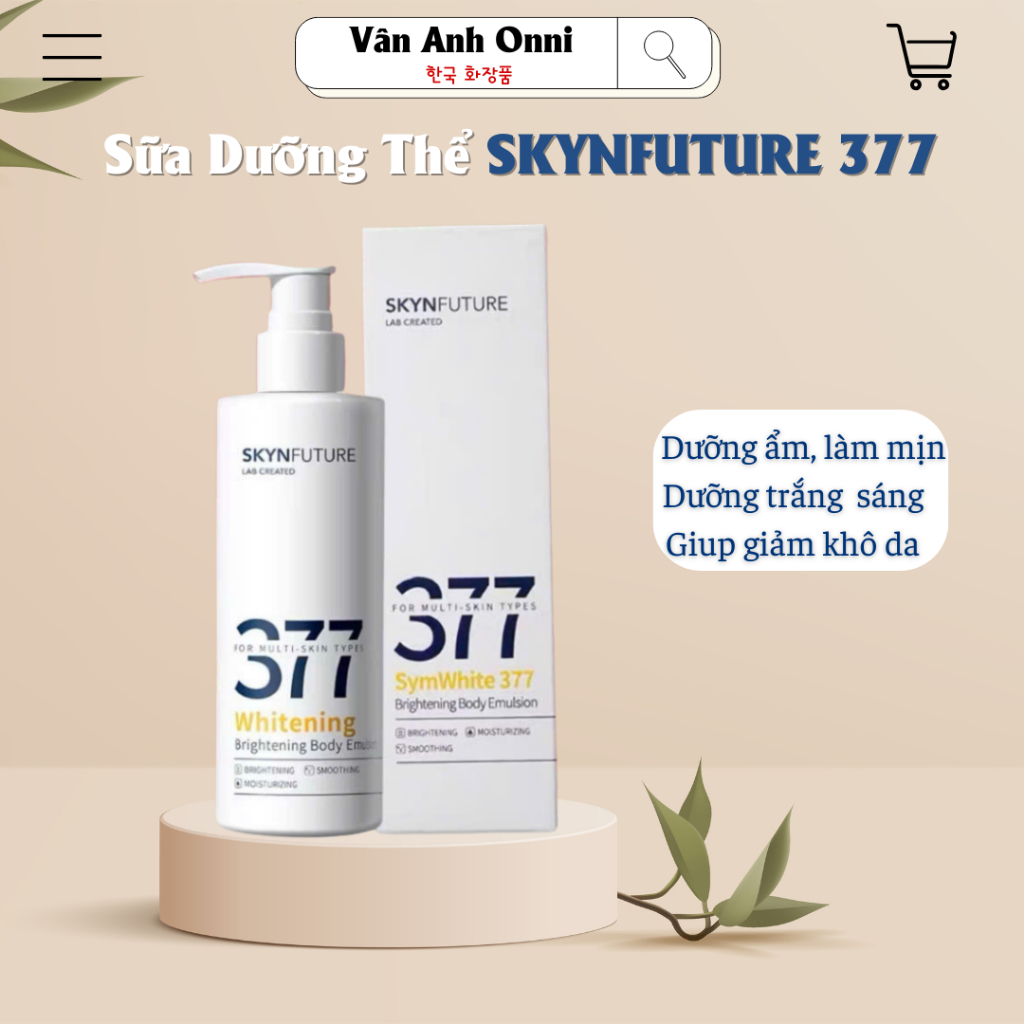 Sữa Dưỡng Thể Trắng Da Dưỡng Ẩm Niacinamide Skyn Future 377 200g