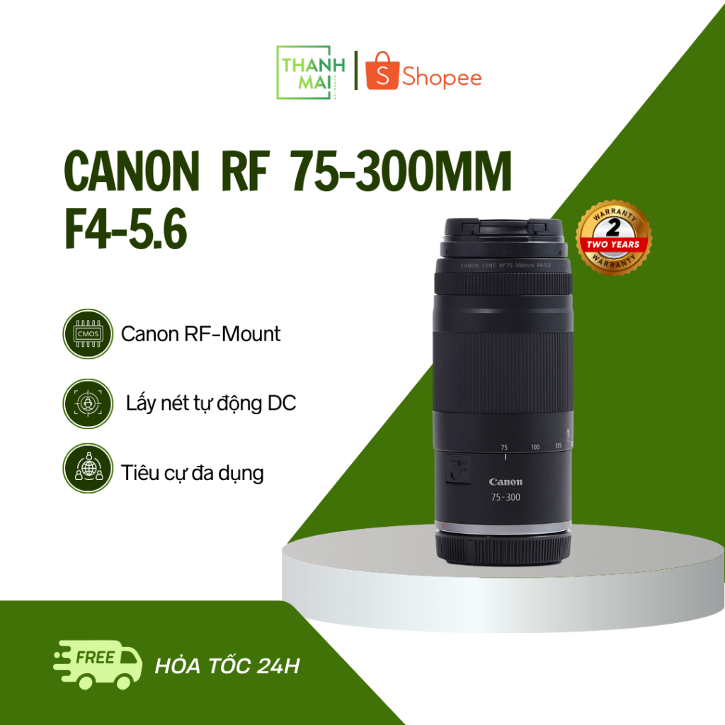 Ống kính Canon RF 75-300mm F4-5.6