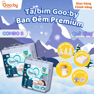   Kèm quà Combo 2 bịch Bỉm Quần Dán Gooby Premium mềm mại chống tràn đến 12h đủ size cho bé 4-30kg 