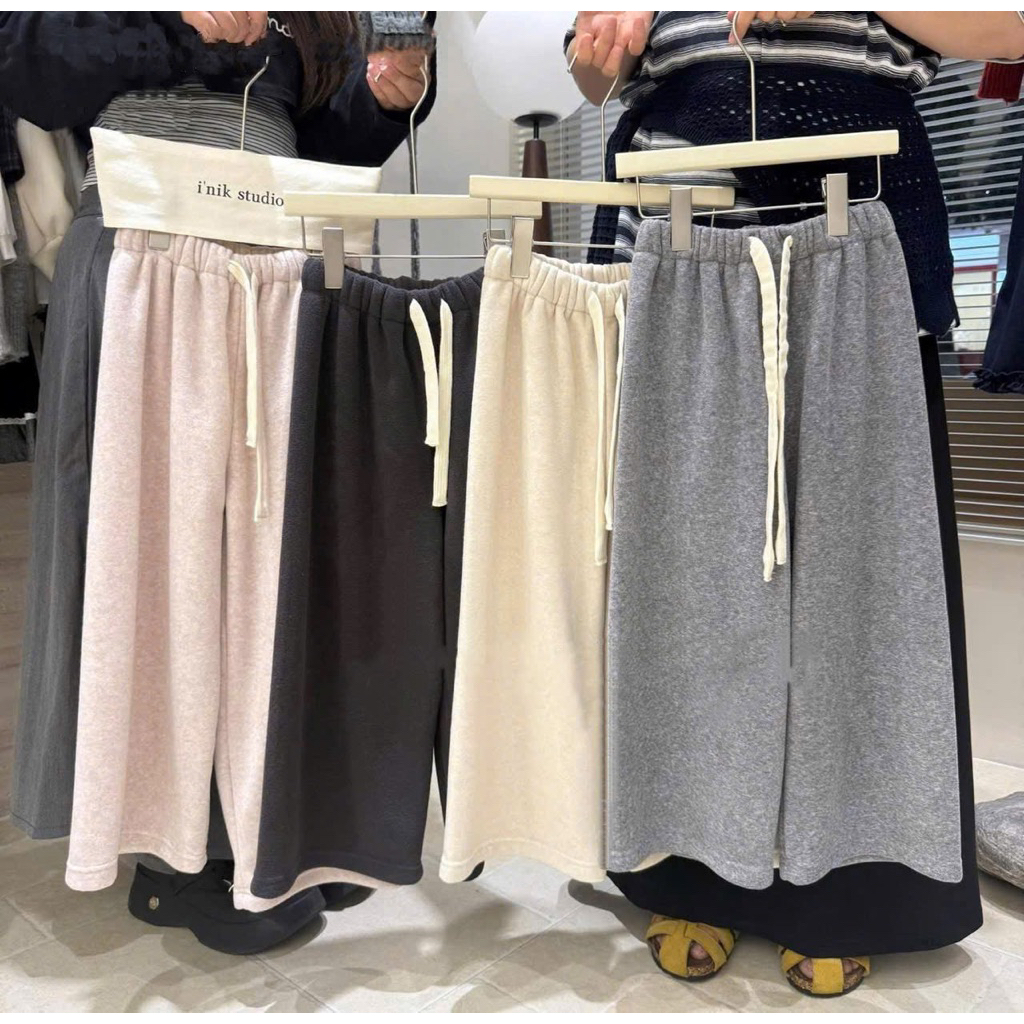 [LiA baby’s ] Quần nỉ lông tho xuông ống rộng ấm áp cho bé gái(9-30kg)