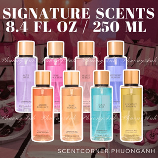  Bare Vanilla | Pure Seduction | Velvet Petals - Xịt thơm toàn thân Body Mist Victoria Secret 250ml 