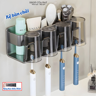  Kệ Bàn Chải Đánh Răng Dán Tường Giá Để Bàn Chải Chất Liệu Hợp Kim Nhôm Hàng Không Cao Cấp Tặng Kèm Keo Dán 