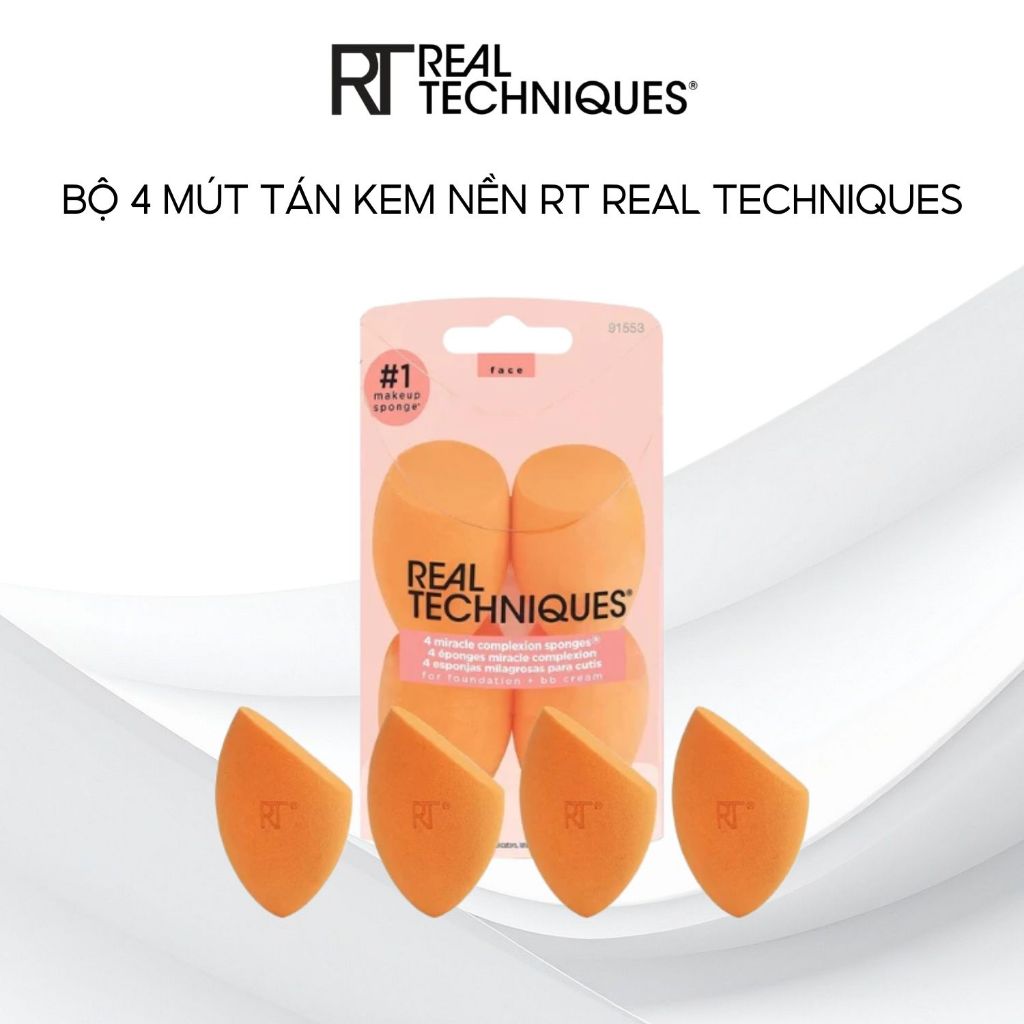 Mút Tán Kem Nền Real Techniques 4 Pack Miracle Complexion Sponges 91553