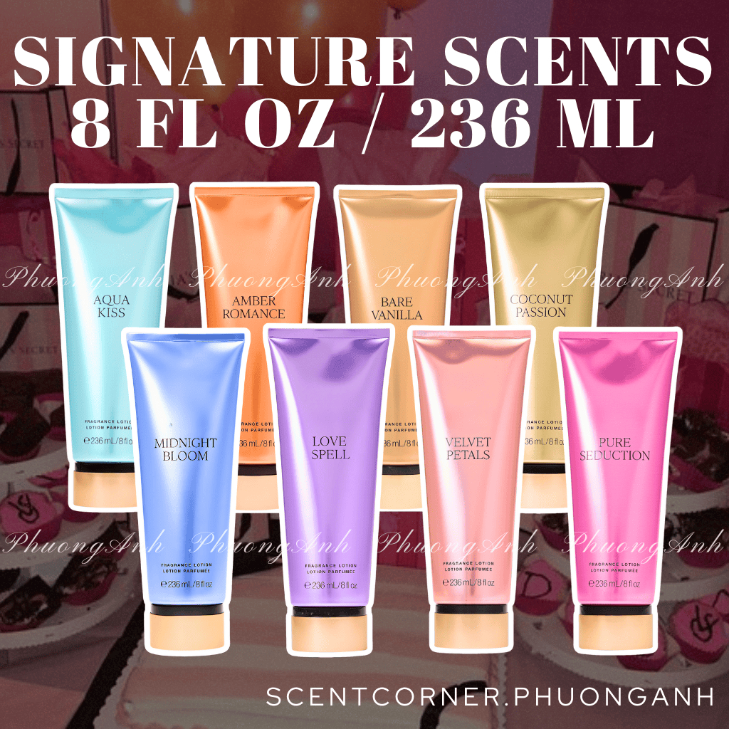 Amber Romance | Coconut Passion | Velvet Petals | Bare Vanilla - Body Lotion Victoria Secret 236ml