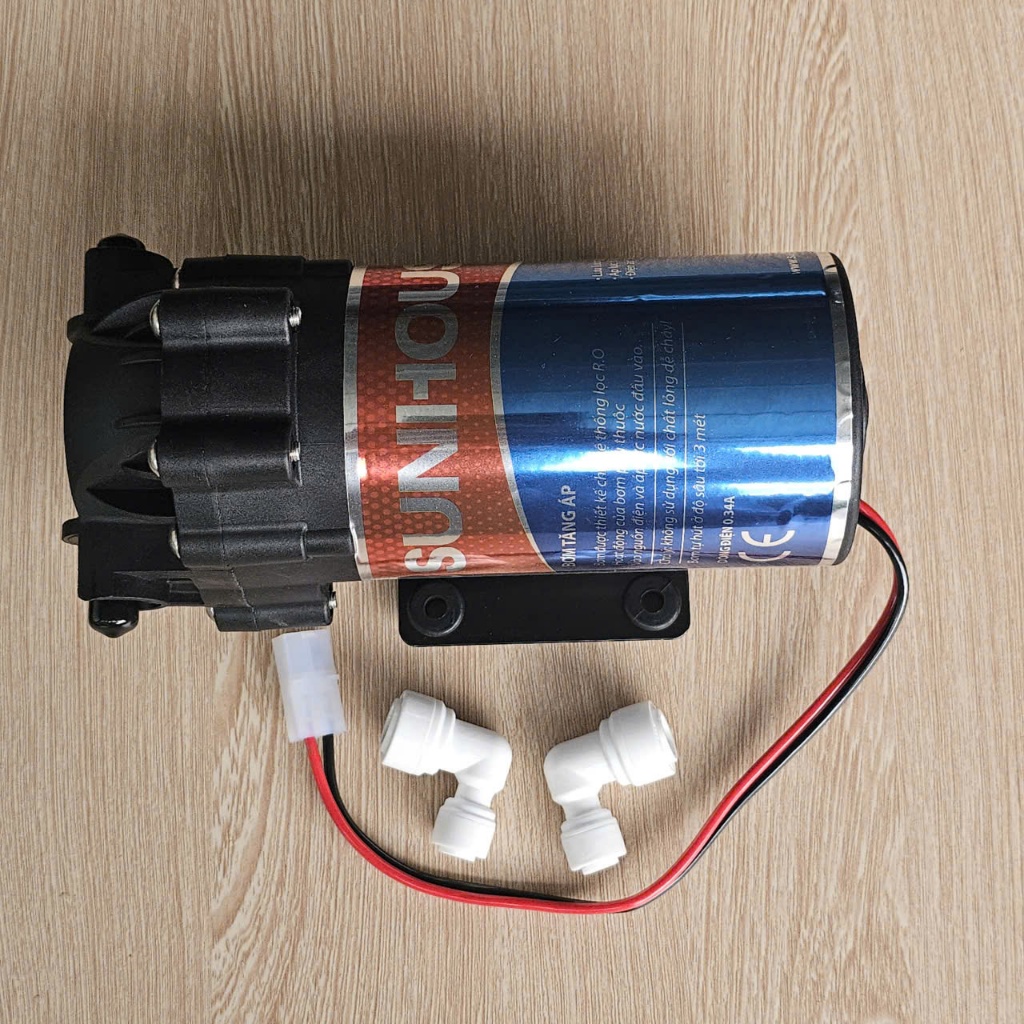 Bơm tăng áp Sunhouse gắn cho máy lọc nước Ro hoặc phun sương.