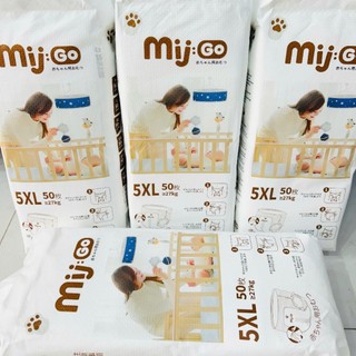Bỉm Tã Quần Mijuku Mijgo Đủ Size, Bịch 50 Miếng, Thấm Hút Khô Thoáng