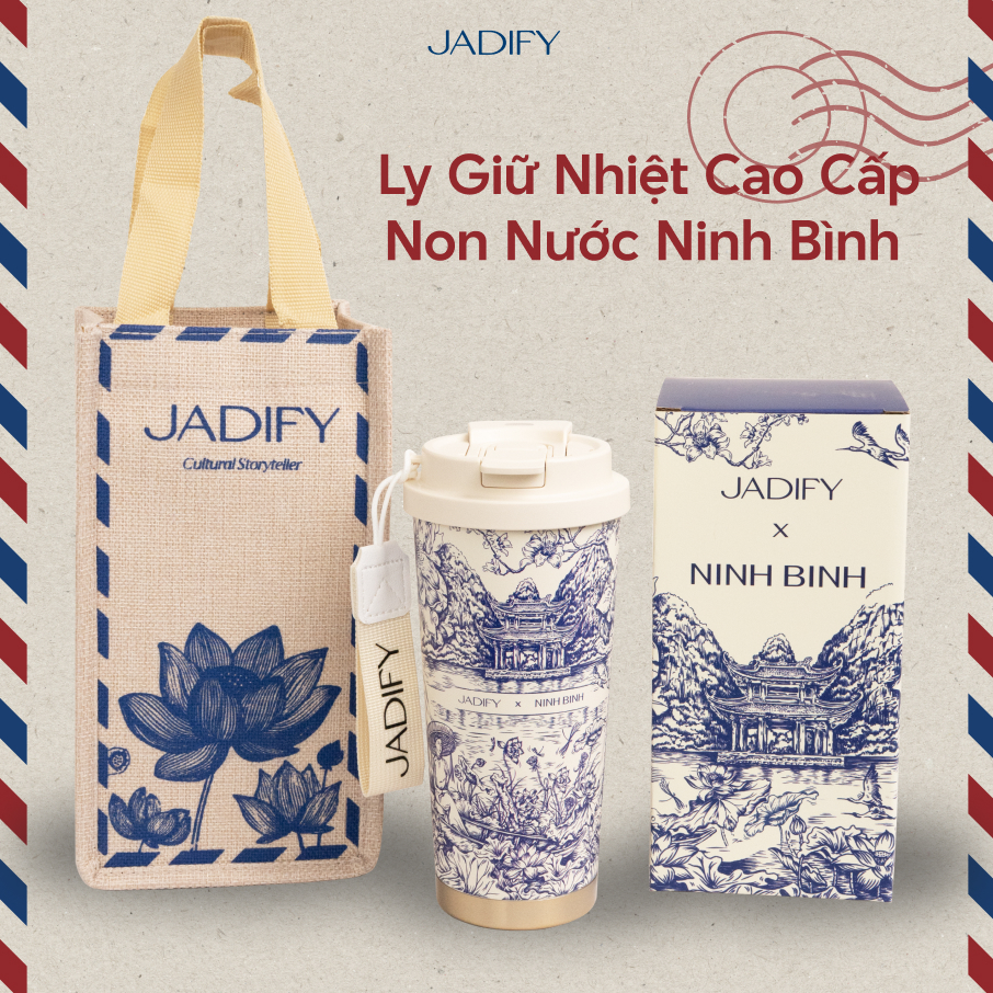Ly Giữ Nhiệt Cao Cấp - Non Nước Ninh Bình - Arty Cup Ninh Binh Peaks and Rivers - 520ml - Jadify