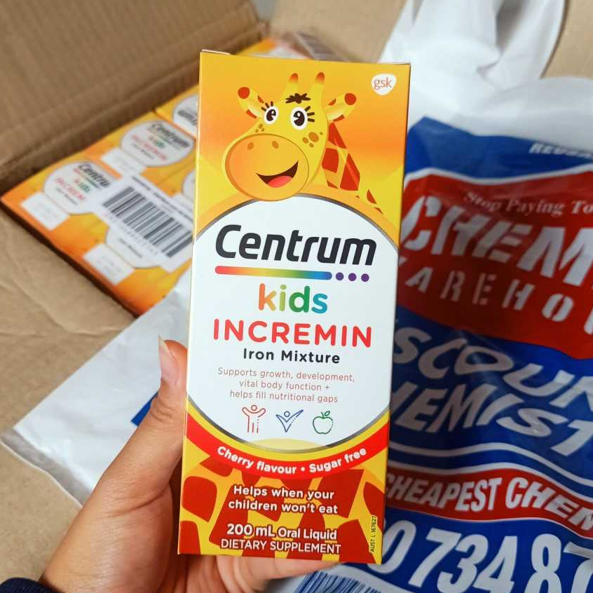 Siro Ăn Ngon Cho Bé - Siro Centrum Kids Incremin Iron Mixture