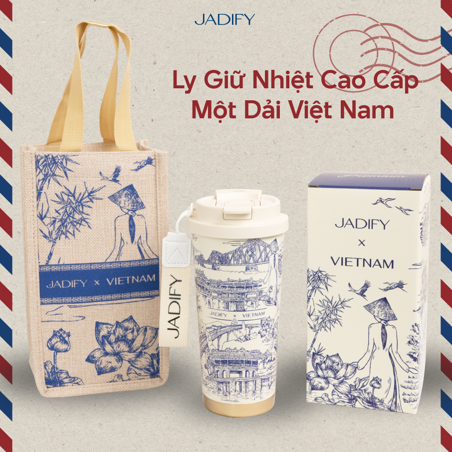 Ly Giữ Nhiệt Cao Cấp - Một Dải Việt Nam - Arty Cup Across Viet Nam - 520ml - Jadify