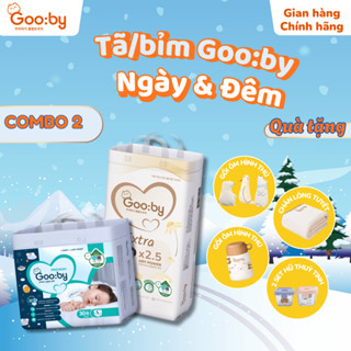   Kèm quà  Combo 2 bịch bỉm quần  ngày và đêm  Gooby siêu mỏng chống tràn hiệu quả cho bé từ 6-30kg 