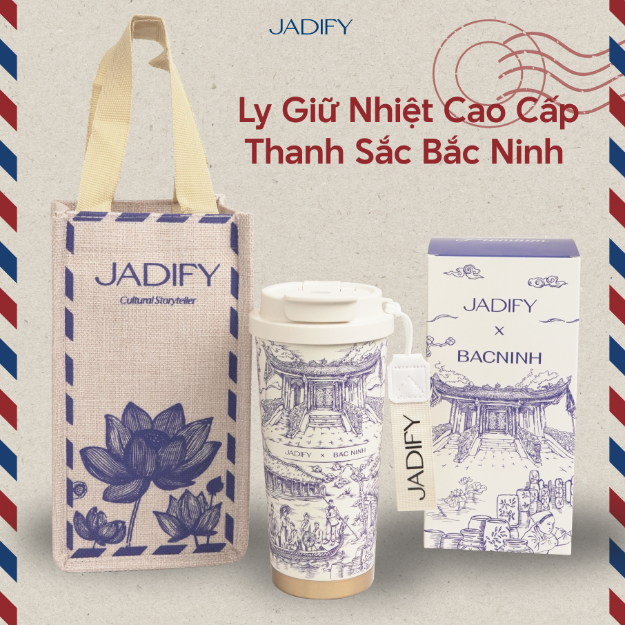 Ly Giữ Nhiệt Cao Cấp - Thanh Sắc Bắc Ninh - Arty Cup Tones Of Bac Ninh - 520ml - Jadify