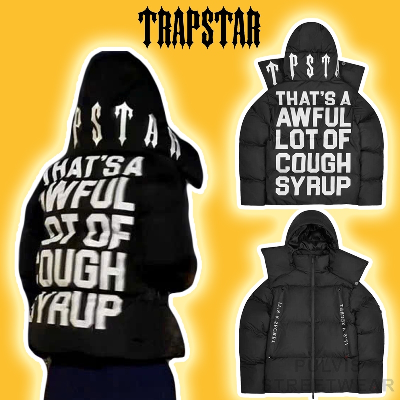 ⚡️[Mirror Quality] - Áo Phao Trapstar x Cough Irongate Collar Puffer Jacket - Black, Áo khoác phao n