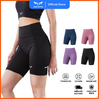  Quần Bó Cơ Chạy Bộ Nữ Wolf Active Swift Run W80 Tập Gym Chạy Bộ Cạp Cao Tôn Dáng Chất Vải Mềm Mịn 