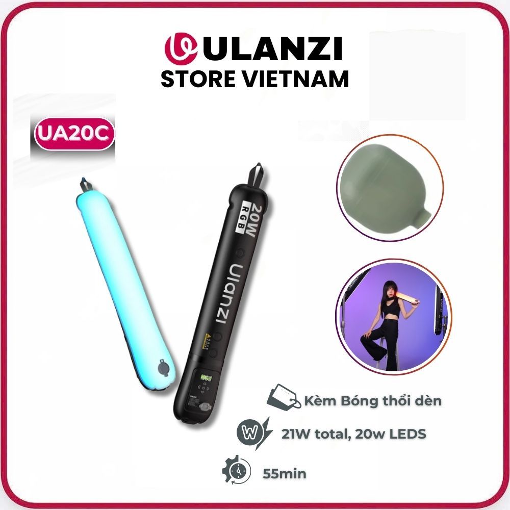 Ulanzi UA20C -  Đèn Phao Pin Sạc Chống Nước 20W RGB (L234)