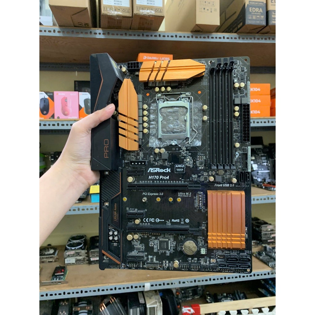 Main PC H170 / H270 Asus Asrock đẹp zin 4 khe ram socket 1151v1