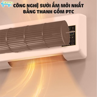 Máy sưởi gốm cao cấp Yangzi HJ-809 hiển thị nhiệt độ kèm điều khiển từ xa để bàn hoặc treo tường- BH 1 năm