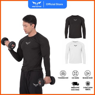  Áo Tay Dài Nam Wolf Active Powerfit 185 Áo Giữ Nhiệt Thể Thao Chất Vải Co Giãn 4 Chiều 