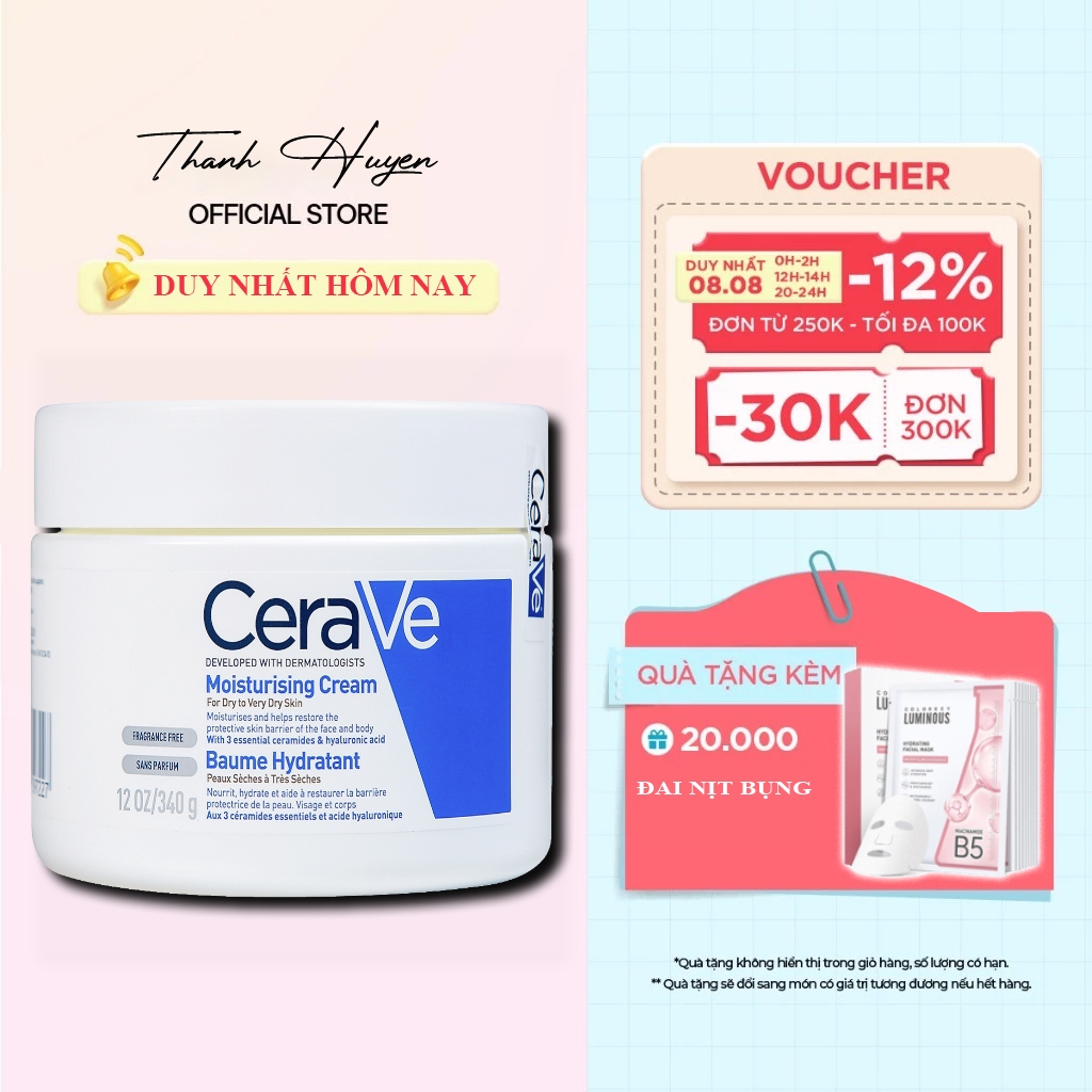 Kem Dưỡng Cerave Cho Da Khô Đến Rất Khô Cerave Moisturising Cream