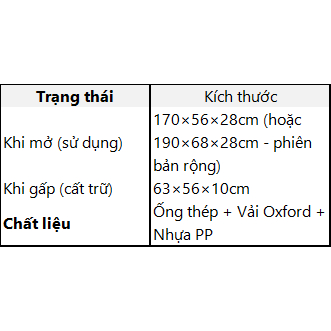 HEINO Giường gấp di động Heino 4 nấc điều chỉnh tựa lưng - Giường ngủ văn phòng nghỉ trưa | BigBuy360 - bigbuy360.vn