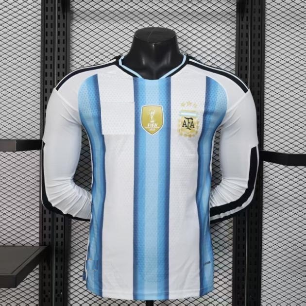 Áo Bóng Đá Bản Player - Argentina - Năm 2026 - Sân Nhà Tay Dài