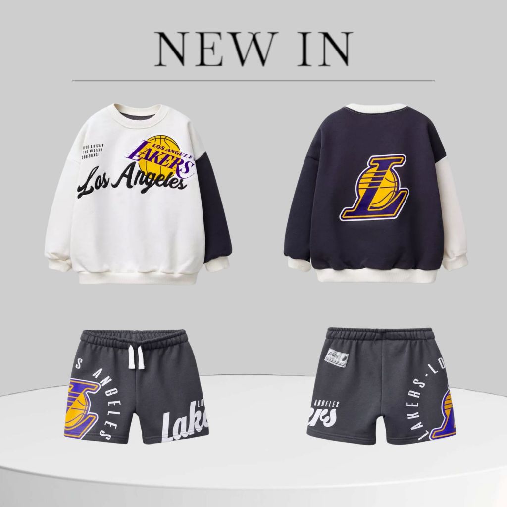 Set bộ nỉ da cá Lakers + Short