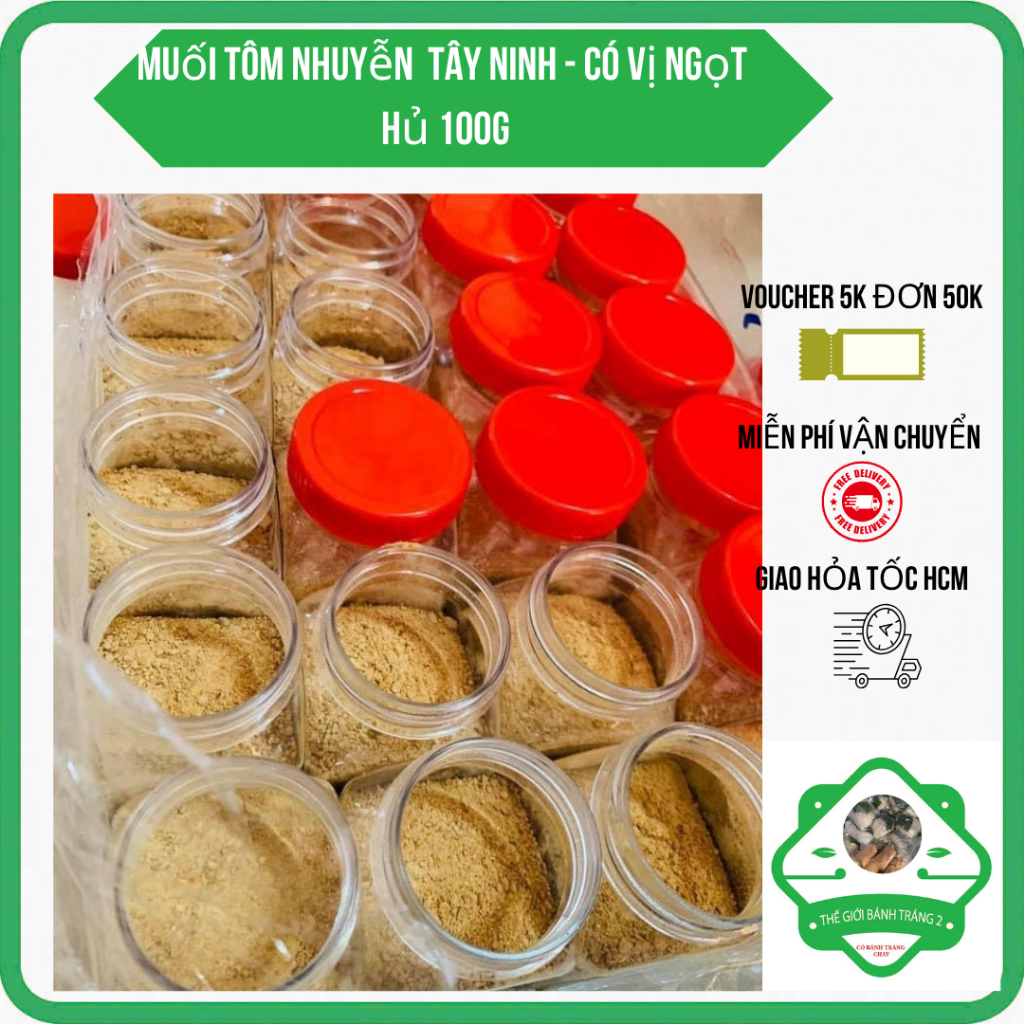 Hủ 100gr muối nhuyễn tôm Tây Ninh hàng ngon nhất