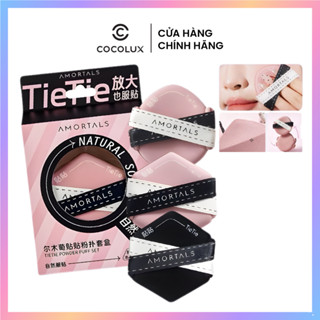  Set Bông Mút Amortals Tie Tie Powder Puff Set  2 Bông Mút Hình Lục Giác + 1 Bông Mút Hình Giọt Nước  New 