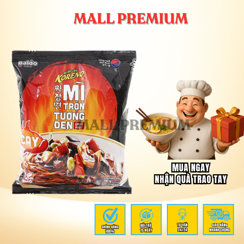 1 Thùng mì Koreno Tương đen - Mì ăn liền bán chạy nhất việt nam (20 gói )