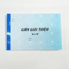 (Set 5c) Giấy Giới Thiệu 13x19cm 1 Liên