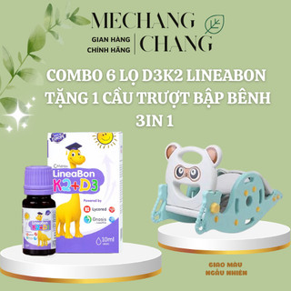   TẶNG QUÀ TO - DATE 05.2027  Combo 5 lọ Vitamin D3K2 Lineabon 10ml TÍM tinh khiết hỗ trợ hấp thu canxi dạng nhỏ giọt 
