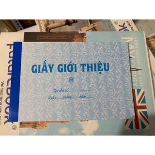 (Set 5c) Giấy Giới Thiệu 13x19cm 1 Liên