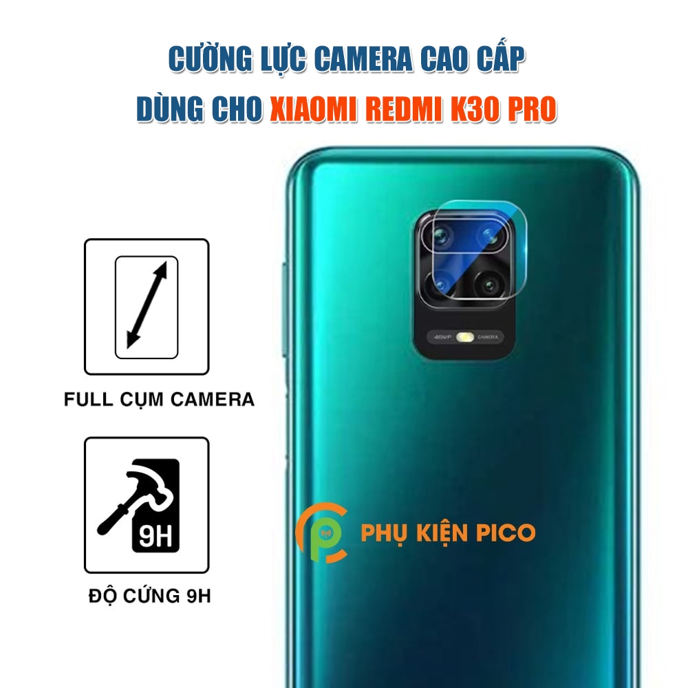 Kính cường lực dán camera dùng cho Xiaomi Redmi Note 9s / Redmi Note 10 Pro độ cứng 9H trong suốt