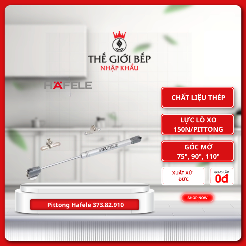 Pittong Đẩy Cánh Tủ Hafele 373.82.906 373.82.907 373.82.908 373.82.909 373.82.910 Cao Cấp