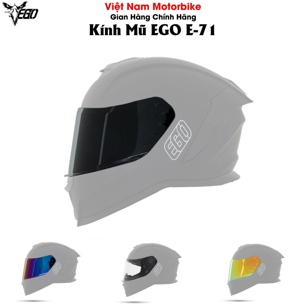 Kính Chắn Gió Thay Thế Dành Cho Mũ Bảo Hiểm EGO E71