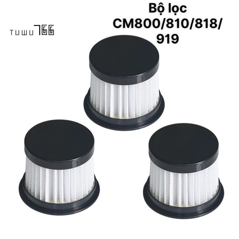 (COMBO 3 LỌC) Bộ Lọc Hepa Cho Máy Hút Bụi Deerma CM800, CM810, CM818, CM919