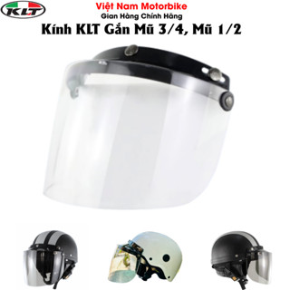  Kính BOGO KLT A36 Gắn Mũ Bảo Hiểm Kính Gắn Cho Các Mũ 3 4 Và 1 2. 