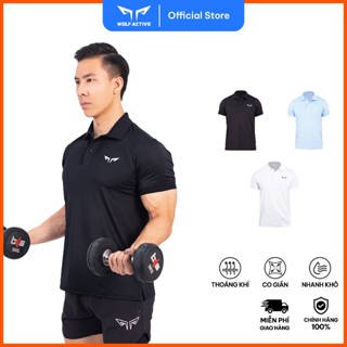  Áo Polo Nam Thể Thao Pickleball Wolf Active Pro Active W210 Chất Vải Mềm Mịn Thấm Hút Mồ Hôi 