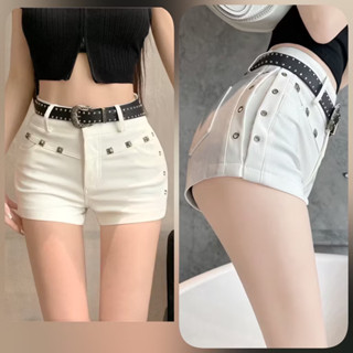   có bigsize  Quần Short đùi rách tua rua Quần đùi kaki nữ tua rua Short jean nữ vải kaki lai tua rách 