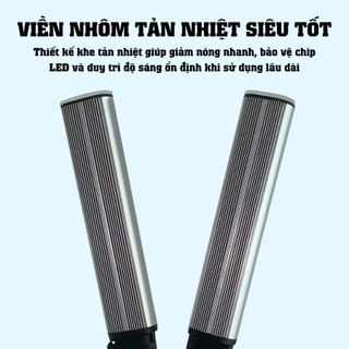 Đèn led 2 râu , đèn trợ sáng dùng cho livestream Spa, Phun Xăm, Makeup Chuyên Nghiệp chân 2m cao cấp