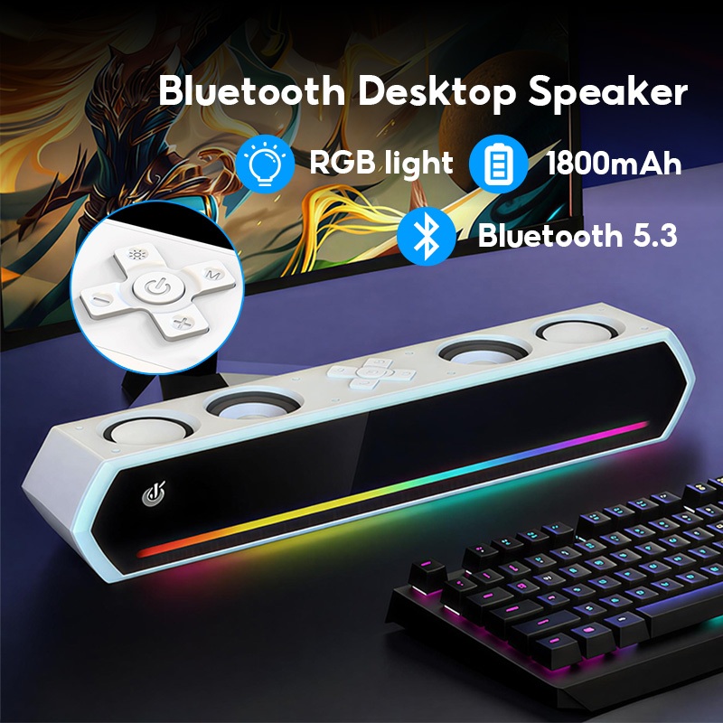 Loa Bluetooth Để Bàn JK1119 Led Rgb,Loa Tivi, Âm Thanh Hay Bass Cực Mạnh