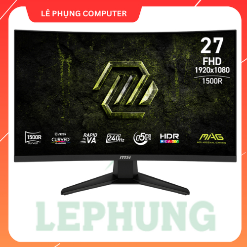 Màn hình cong Gaming MSI  MAG 275CF X24 ( 27”/ VA/240Hz/2*HDMI/DP/CONG /Rapid VA 240Hz 1500R 0.5msCo