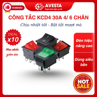  Công tắc bập bênh KCD4 30A 6 chân 4 chân 250V 2 chế độ 25x31mm đảm bảo chất lượng avesta 