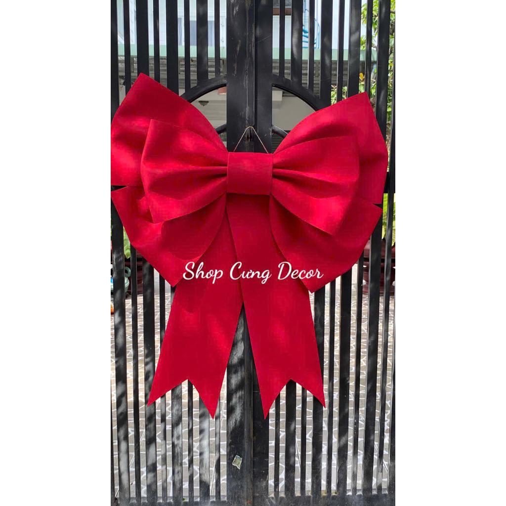 Nơ xốp khổng lồ 1mx1m2 Trang trí Noel/ Nơ khổng lồ trang trí nhà cửa, cửa hàng