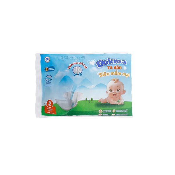 2 miếng dùng thử Bỉm Dokma