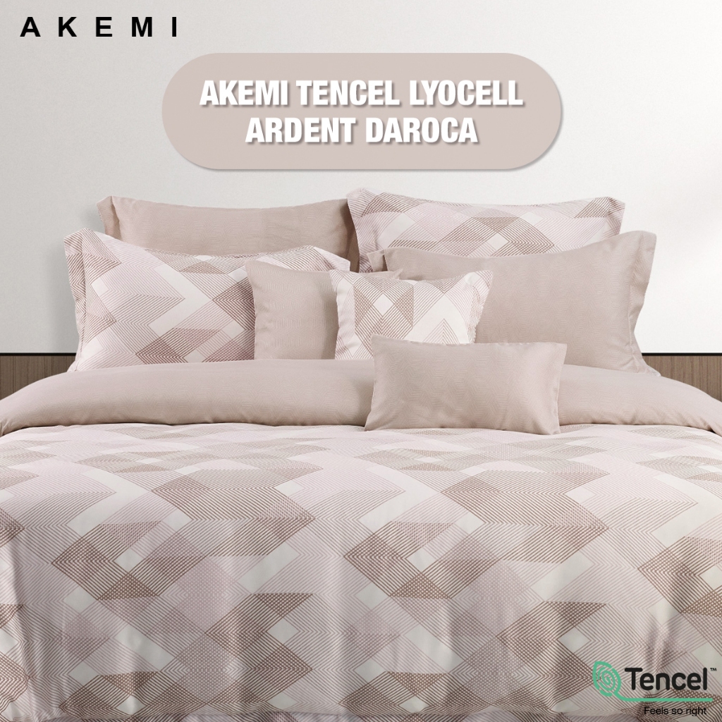 Bộ ga kèm Vỏ chăn Akemi Tencel Lyocell Ardent, gồm 6 món (King / Queen)