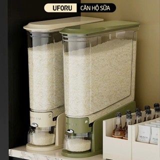 Thùng Đựng Gạo Thông Minh UFORU Thiết Kế Mới Hiện Đại Cao Cấp Chất Liệu Nhựa An Toàn Chống Ẩm Mốc - UFM726