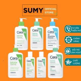  Sữa Rửa Mặt Cerave Foaming Cleanser  Hydrating Cleanser  SA Smoothing Dịu Nhẹ Dành Cho Da Dầu 473ml 236ml 88ml - SUMY 