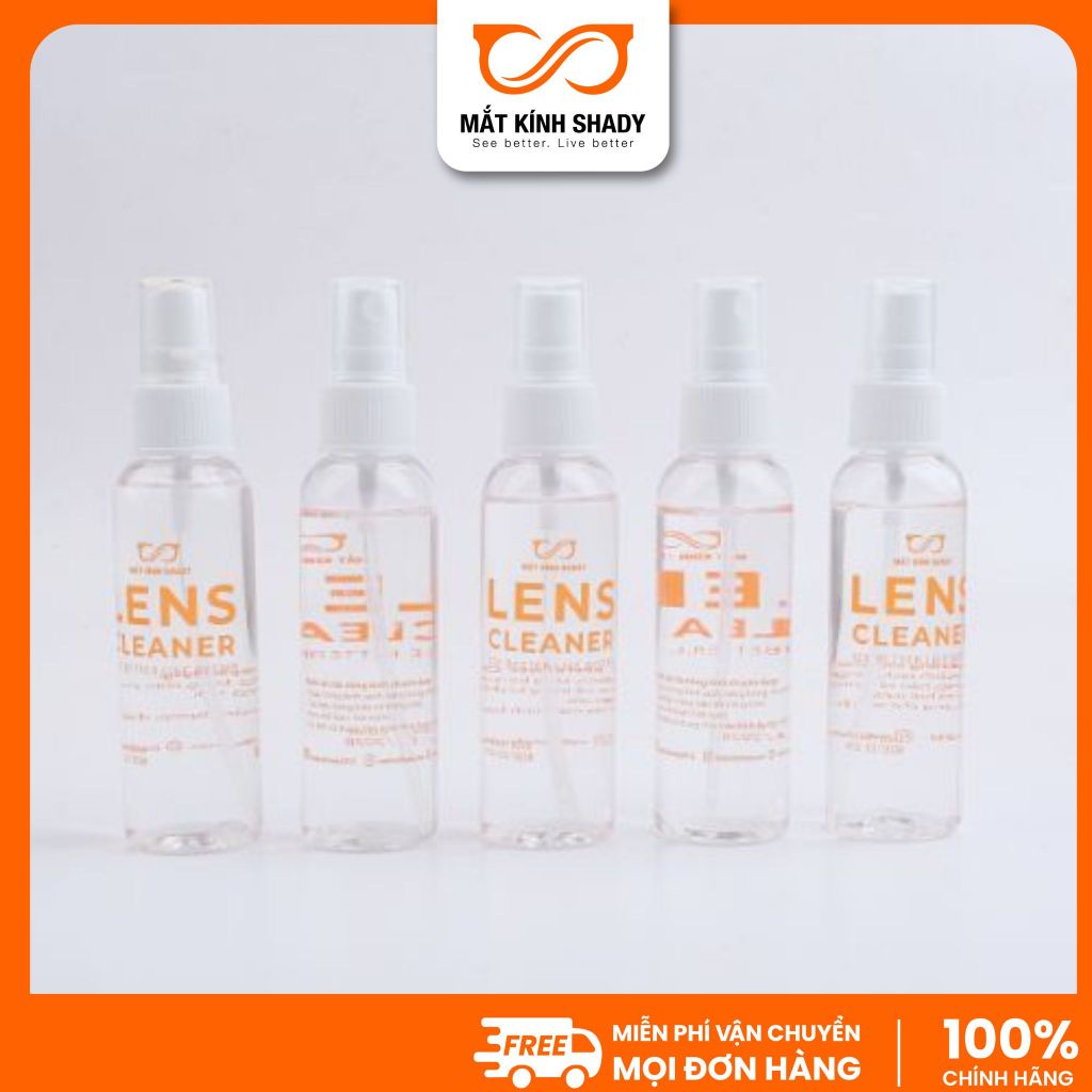 Nước Xịt, Rửa Vệ Sinh Mắt Kính SHADY Chuyên Dụng Chai Nhựa 60ml