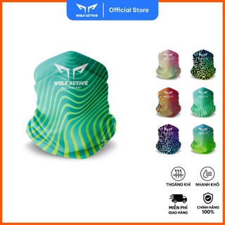  Khăn Đa Năng Wolf Active Cao Cấp Khăn Đa Năng Chạy Bộ Cao Cấp Co Dãn 4 Chiều Thoáng Mát 