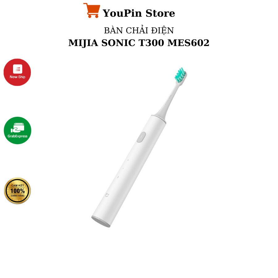 Bàn chải điện Mijia Sonic T300 Chống Nước IPX7 - Bảo hành 3 tháng